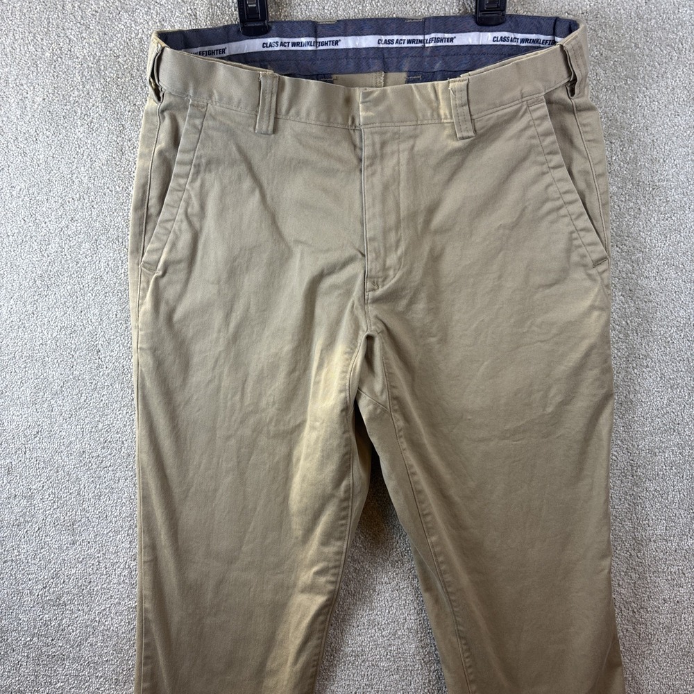 Duluth Trading Co Chino Pants Men's 34x30 (Fits 33x28) Class‎ Act Wrinklefighter